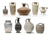 A grouping of eighteen vessels
