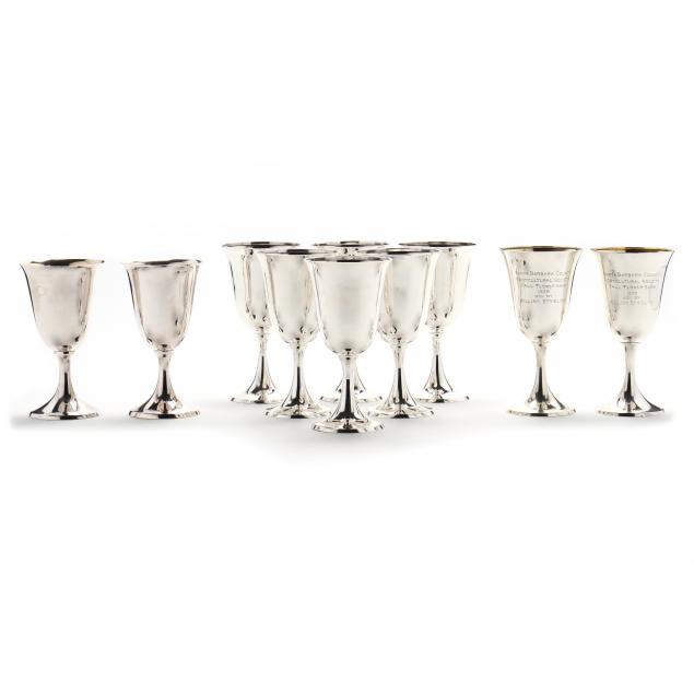 A GROUPING OF TEN AMERICAN STERLING
