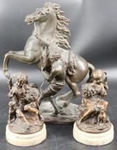 A GROUPING OF THREE BRONZES. 1