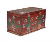 A GUATEMALAN HAND-PAINTED WOOD