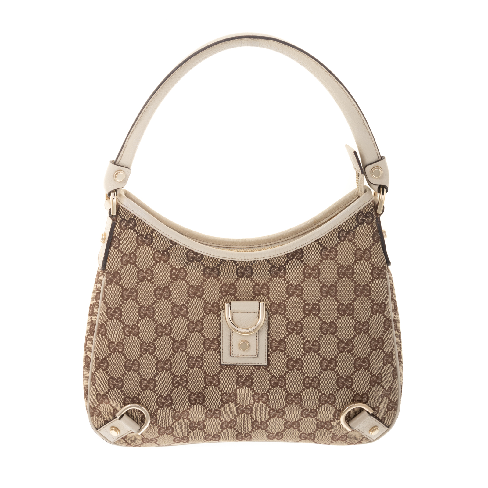 A GUCCI ABBEY HOBO PM A Monogram GG