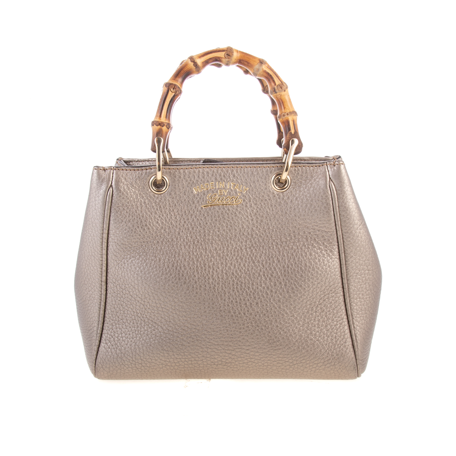 A GUCCI MINI BAMBOO SHOPPER A