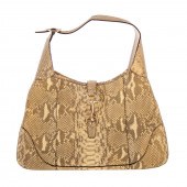 A GUCCI PYTHON JACKIE O HOBO A