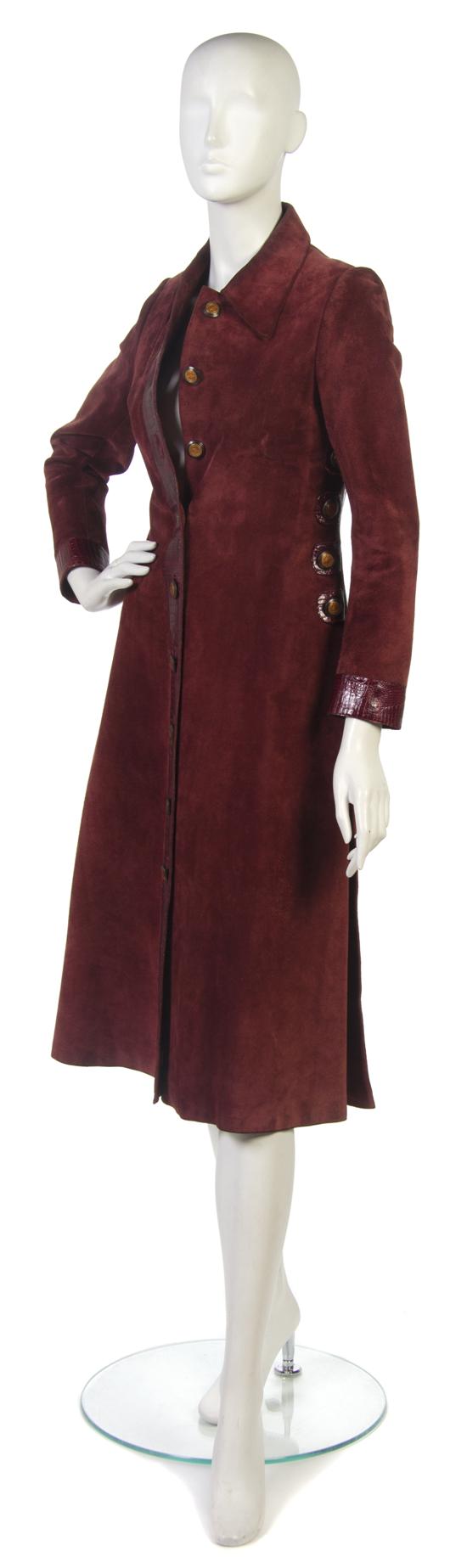 A Gucci Red Suede Jacket with