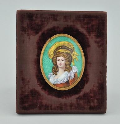 A Guilloche Enamel Portrait