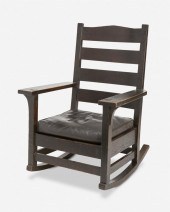A GUSTAV STICKLEY FUMED OAK RO