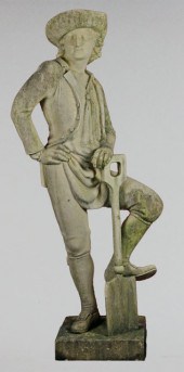 A Haddonstone figure of a gard