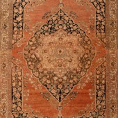 A Hadji Jalili Tabriz Wool Rug