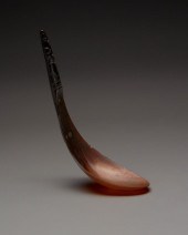 A HAIDA CARVED HORN SPOONA Hai