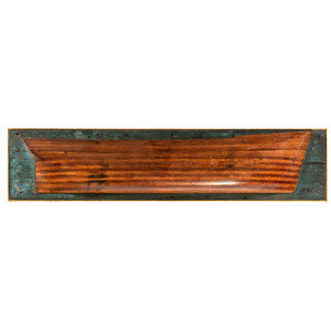 A Half Hull Wooden Ship Model of