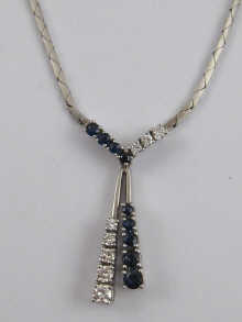 A hallmarked 18 ct white gold
