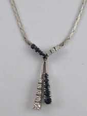 A hallmarked 18 ct white gold