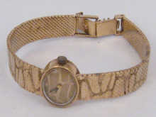 A hallmarked 9 carat gold Rolex