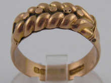 A hallmarked 9 carat gold
