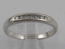 A hallmarked platinum and diamond