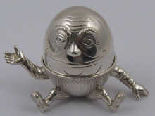 A hallmarked silver Humpty Dumpty