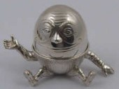 A hallmarked silver Humpty Dum