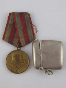 A hallmarked silver vesta case