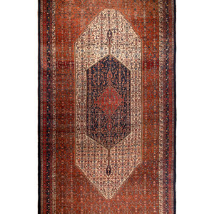 A Hamadan Wool Rug Bibikabad, Circa