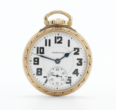 A Hamilton 16 Size Open Face Pocket
