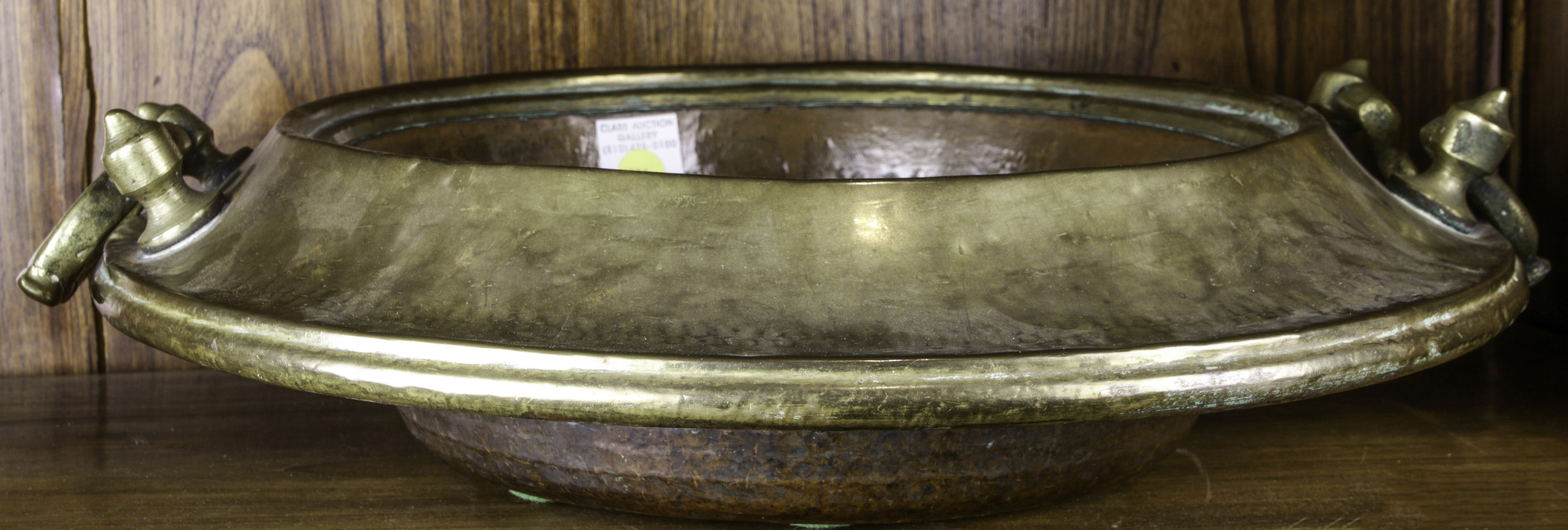 A HAMMERED COPPER AND BRASS ARTS