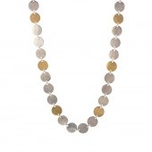 A HAMMERED TWO TONE STERLING N