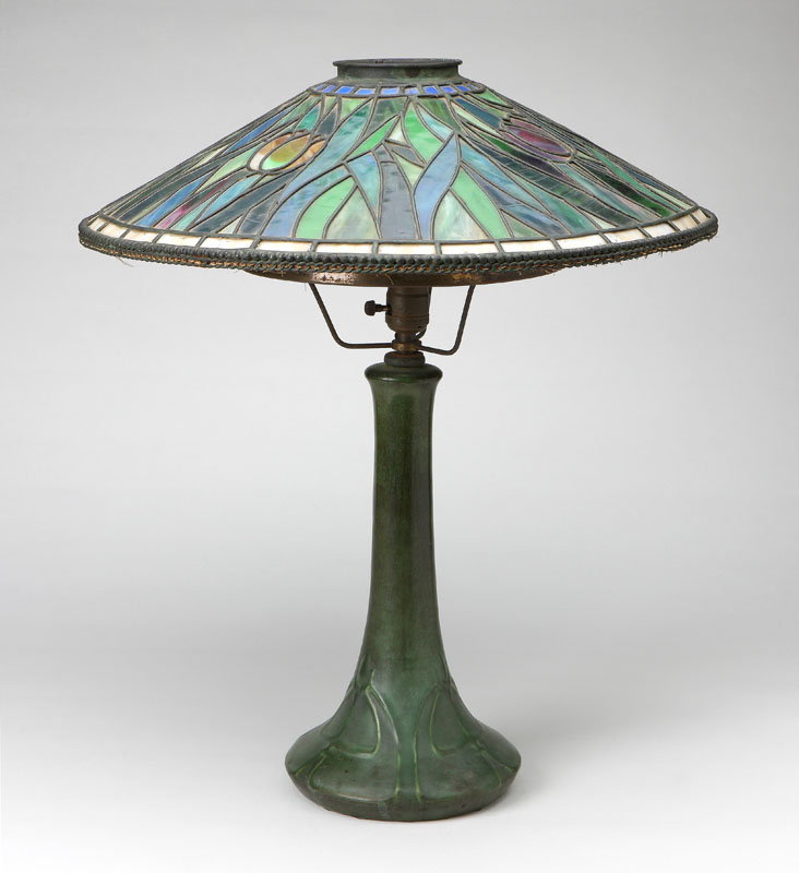 A Hampshire matte green-glazed