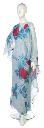 A Hanae Mori Silk Floral Eveni
