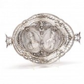 A HANAU SILVER BASKET HONORING