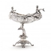 A HANAU SILVER FIGURAL CENTERP