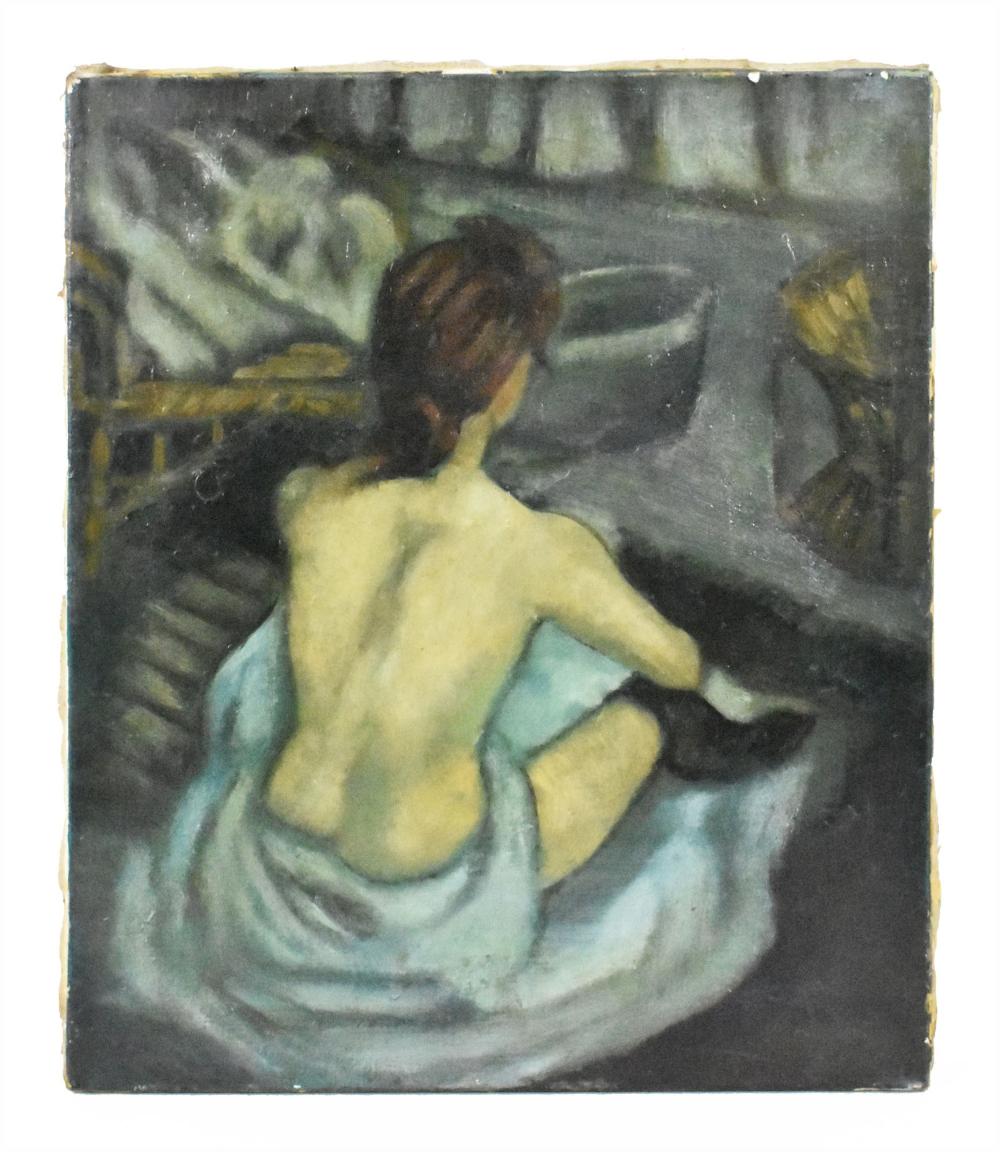 A HAND COLORED IN OIL ON COLOR