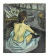 A HAND COLORED IN OIL ON COLOR