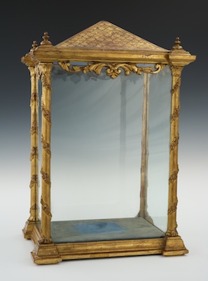 A Hand Made Gilt Display Case