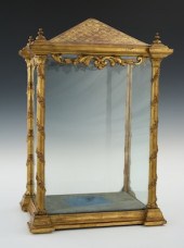 A Hand Made Gilt Display Case