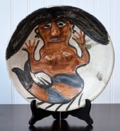 A hand-painted vintage Mexican