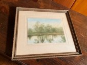 A hand tinted landscape photo