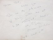 A Hand Written Dinner Invitati
