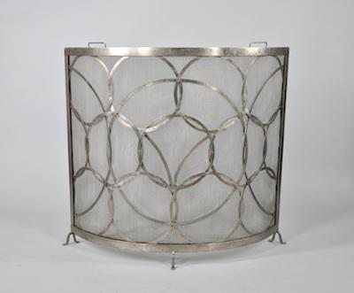 A Hand Wrought Fireplace Screen