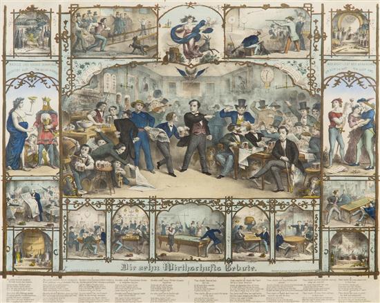 A Handcolored Lithograph H.