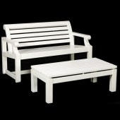 A HANDCRAFTED OUTDOOR BENCH AN
