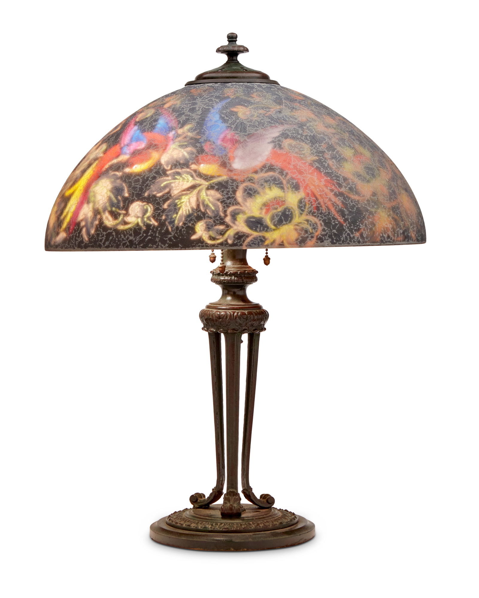 A HANDEL BIRD OF PARADISE TABLE