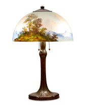 A HANDEL LANDSCAPE TABLE LAMPA