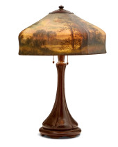 A HANDEL LANDSCAPE TABLE LAMPA