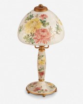 A HANDEL PAINTED GLASS "CHRYSA