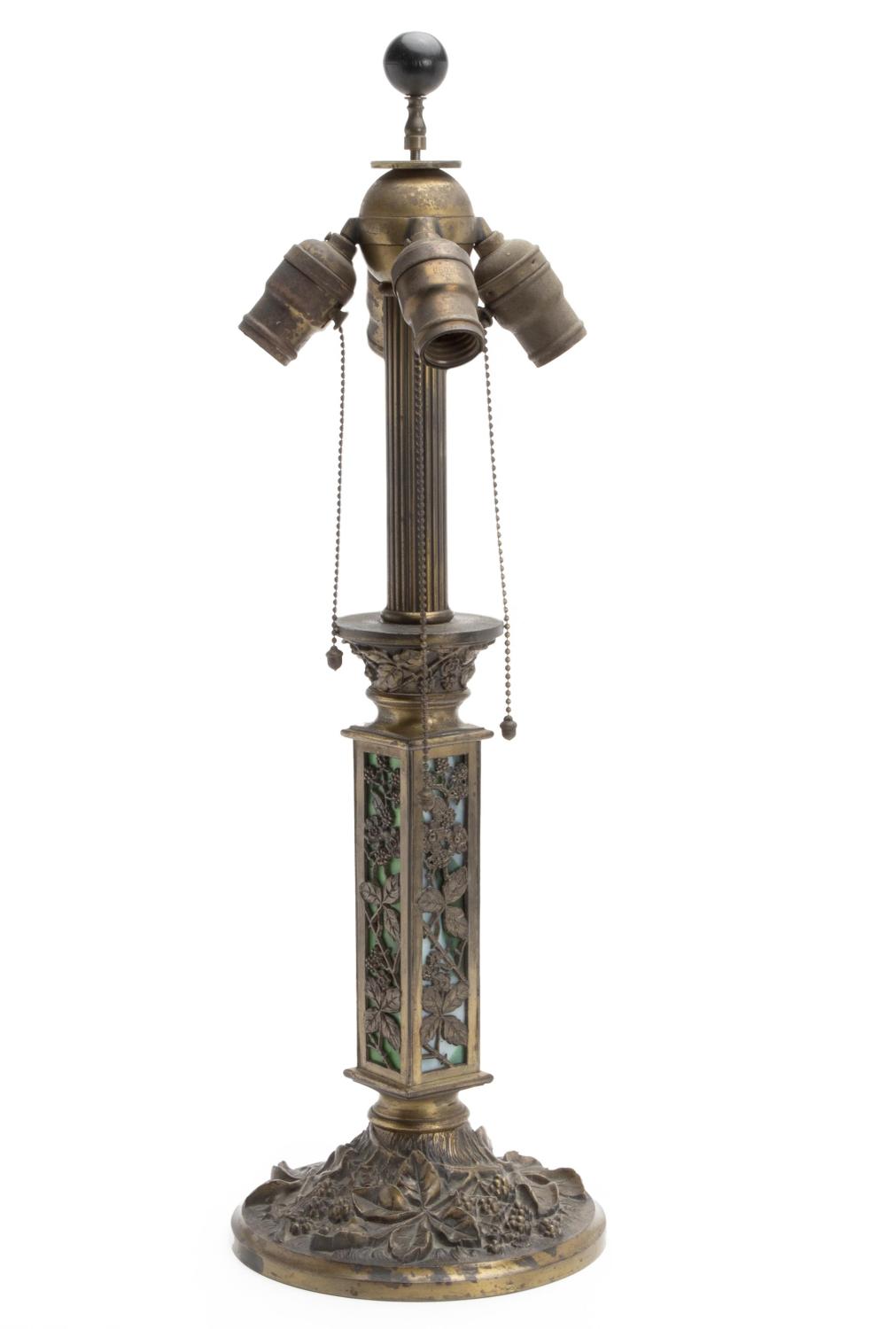 A HANDEL-STYLE LAMP BASE BY