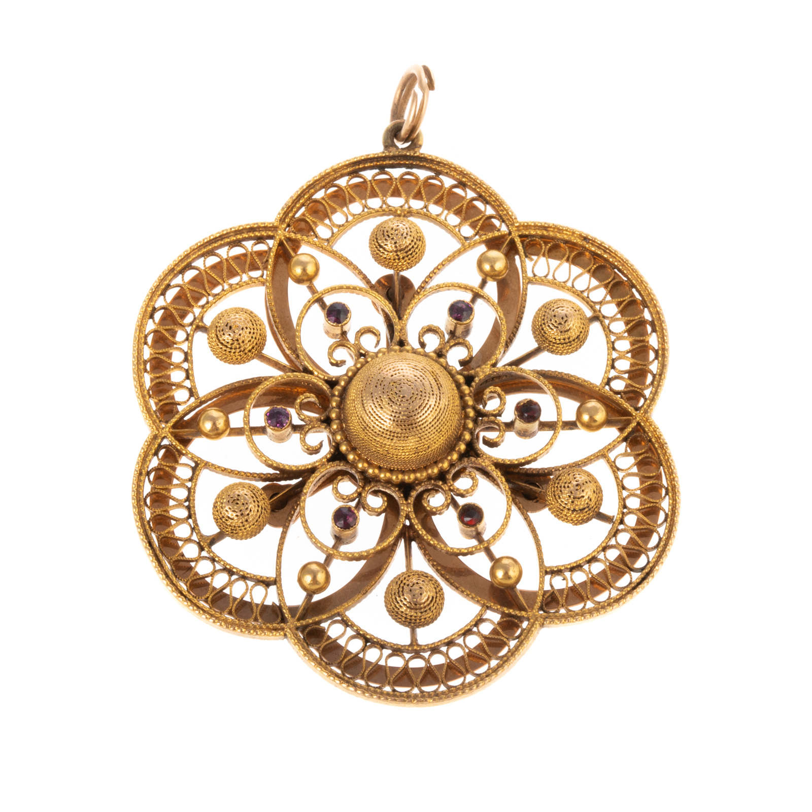 A HANDMADE FILIGREE MANDALA PENDANT