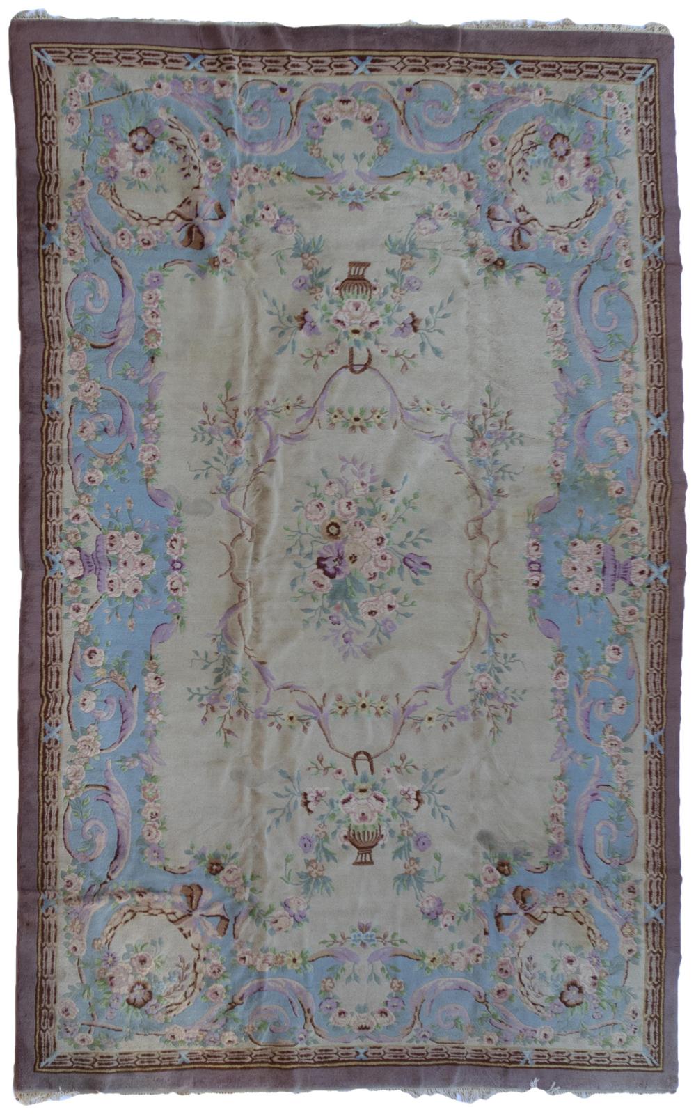 A HANDWOVEN SAVONNERIE-STYLE