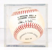 A HANK AARON SIGNED RAWLINGS O