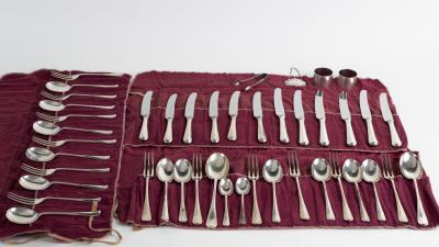 A Hanoverian pattern silver table