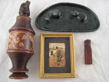 A hardstone tray carved as